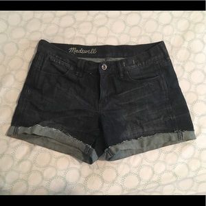 Madewell Dark Wash Denim Shorts
